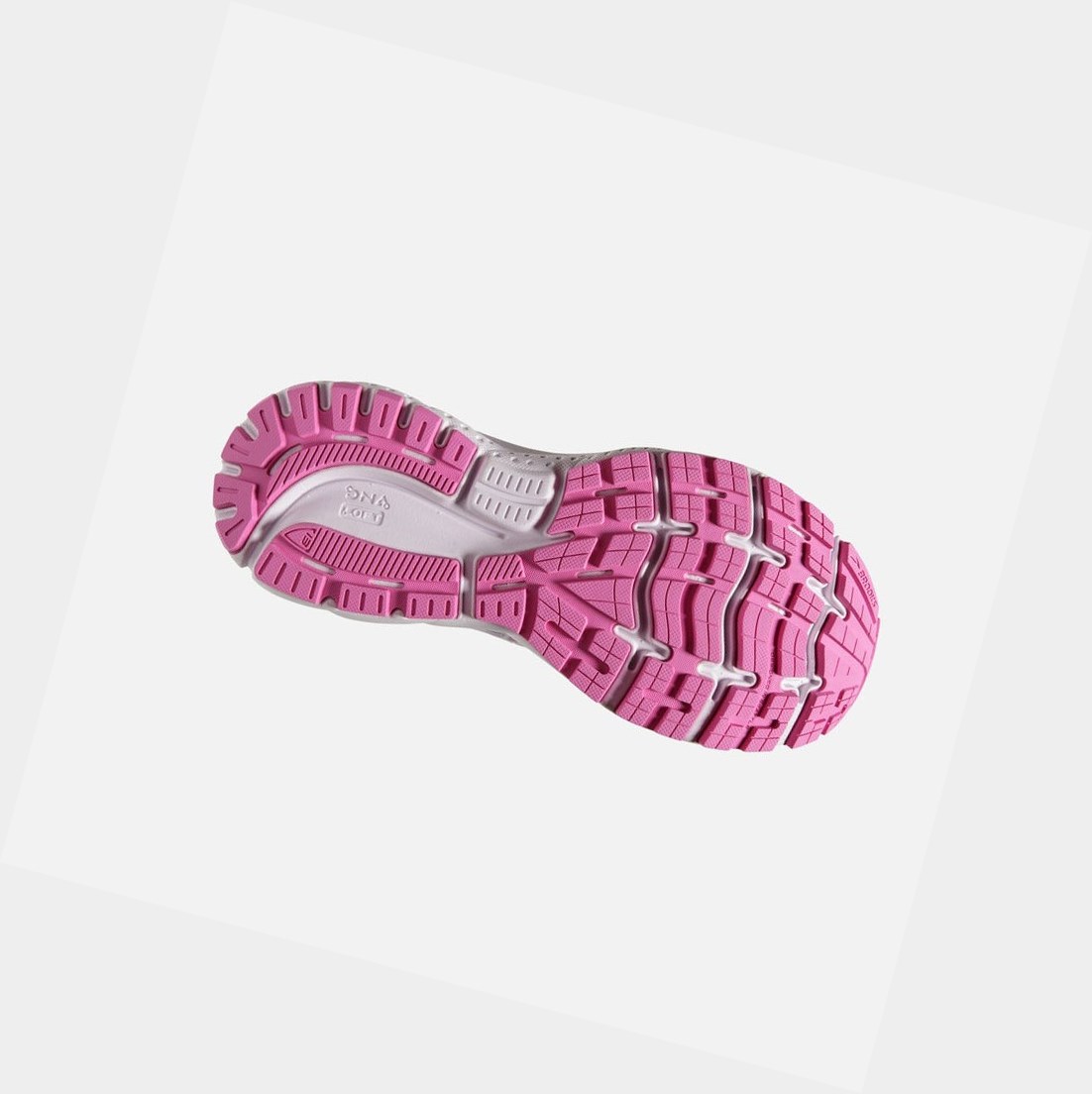 Scarpe Running Strada Donna Brooks Ghost 13 Bianche Rosa | ZTRIVX-531