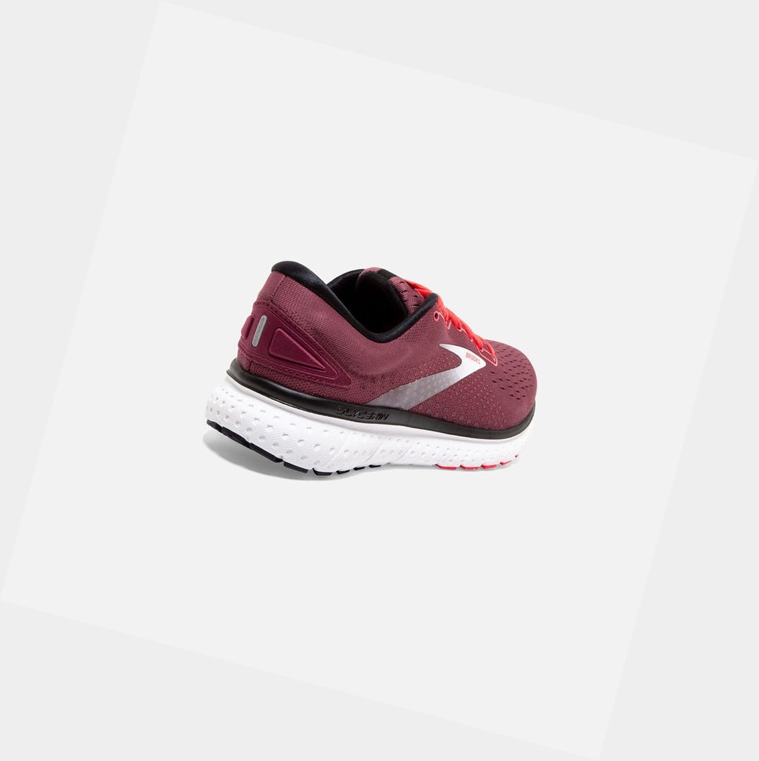 Scarpe Running Strada Donna Brooks Glycerin 18 Corallo Bianche | AMJUOQ-536