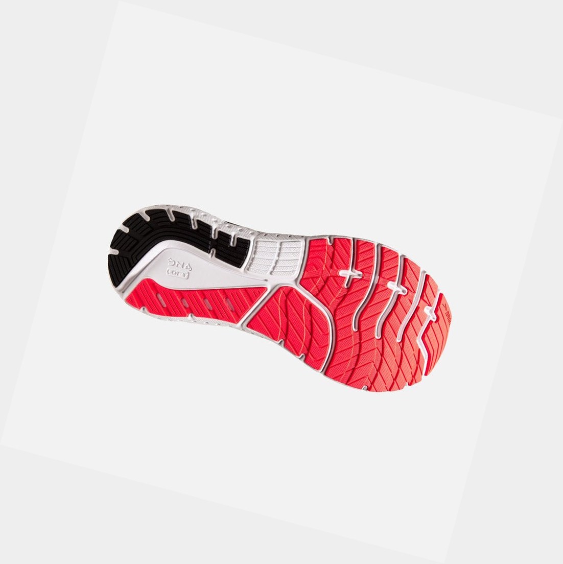 Scarpe Running Strada Donna Brooks Glycerin 18 Corallo Bianche | AMJUOQ-536