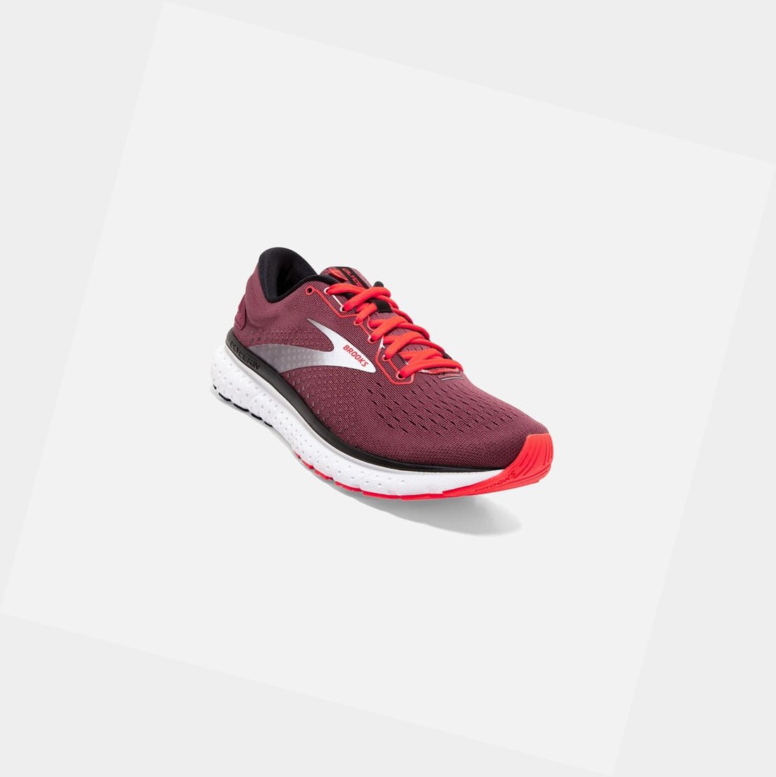 Scarpe Running Strada Donna Brooks Glycerin 18 Corallo Bianche | AMJUOQ-536