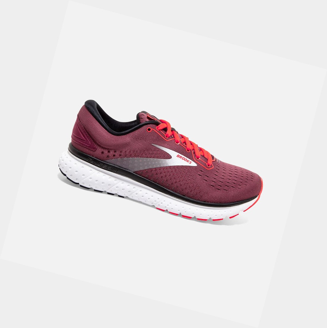 Scarpe Running Strada Donna Brooks Glycerin 18 Corallo Bianche | AMJUOQ-536