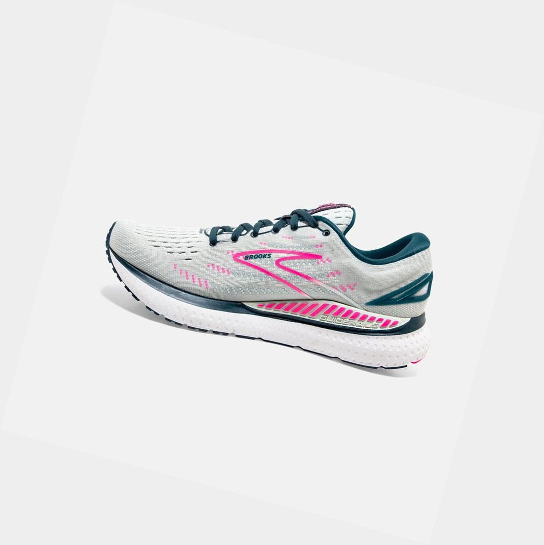 Scarpe Running Strada Donna Brooks Glycerin GTS 19 Blu Marino Rosa | CJIGPH-846