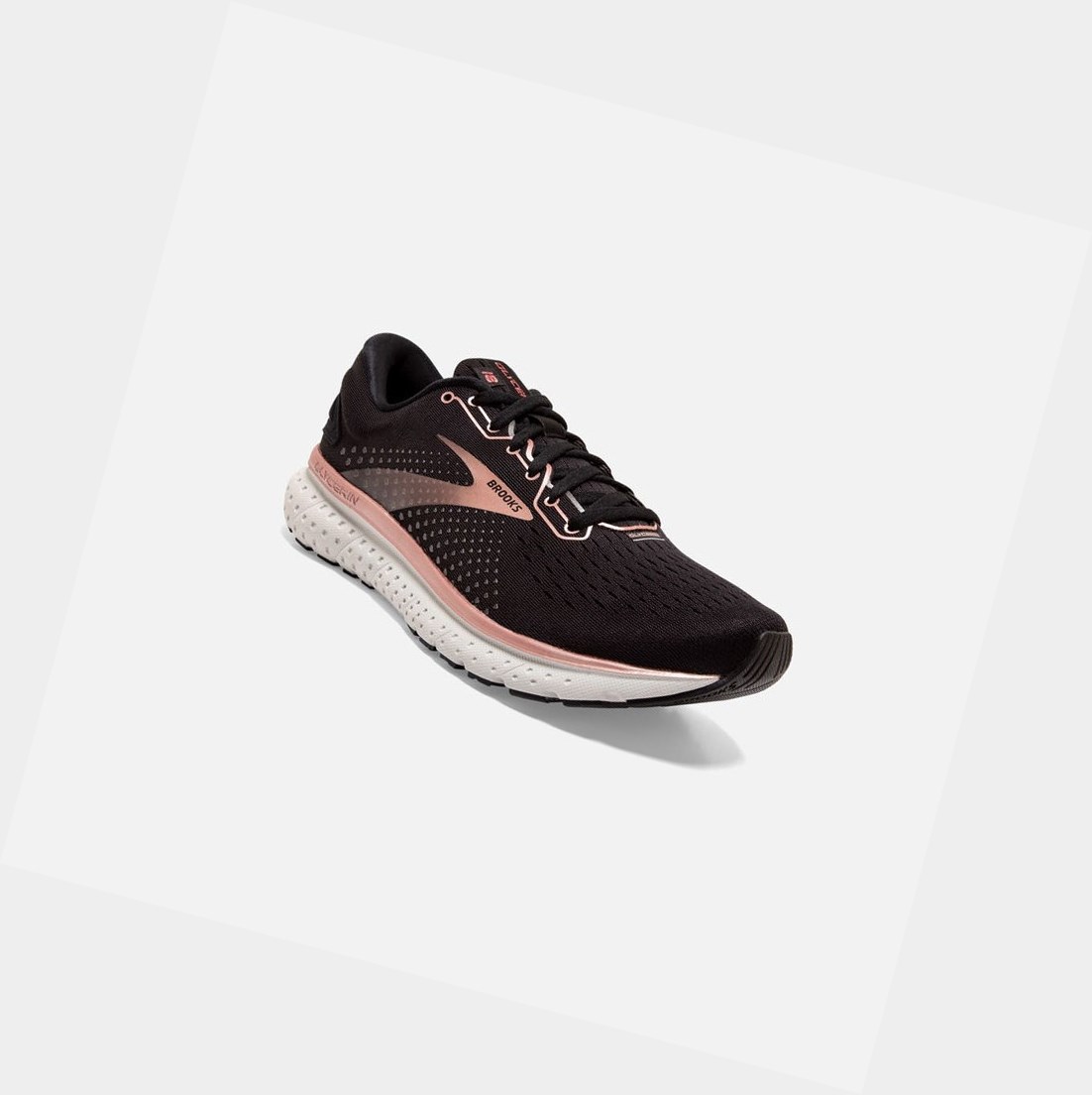 Scarpe Running Strada Donna Brooks Glycerin 18 Nere Rosa Oro Grigie | DFTMLN-372