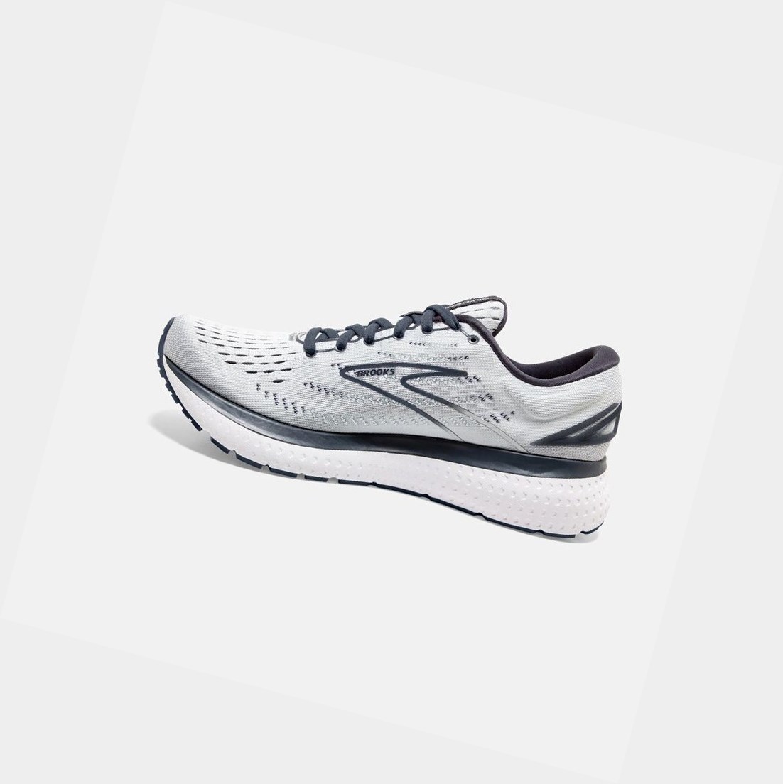 Scarpe Running Strada Donna Brooks Glycerin 19 Grigie Bianche | GNVDCO-035