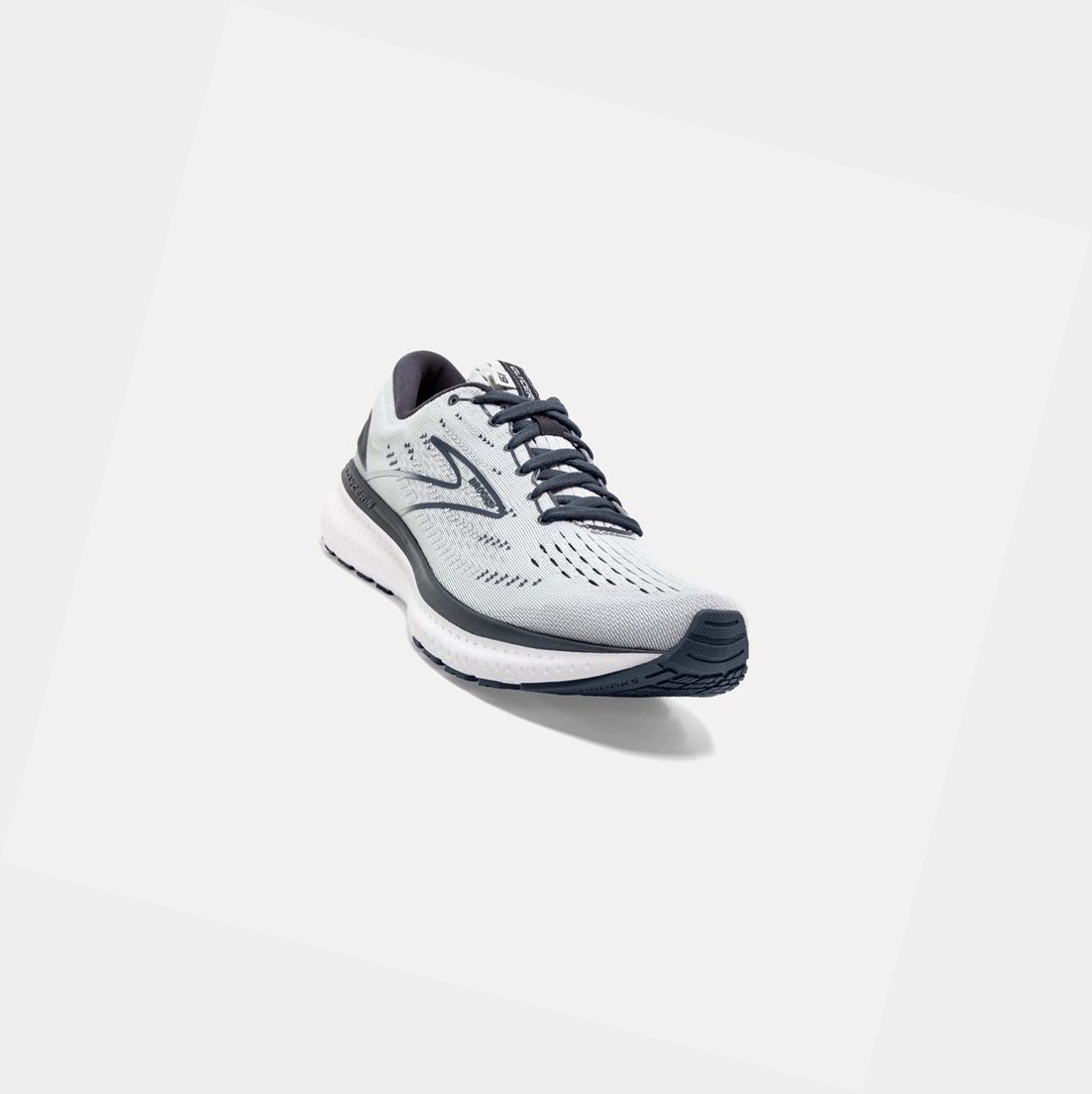 Scarpe Running Strada Donna Brooks Glycerin 19 Grigie Bianche | GNVDCO-035