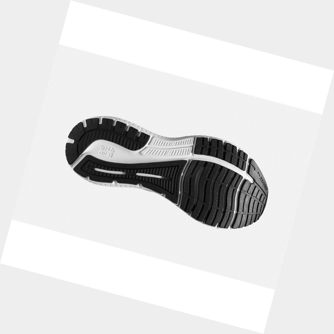 Scarpe Running Strada Donna Brooks Glycerin GTS 19 Nere Bianche | GUYMHA-687