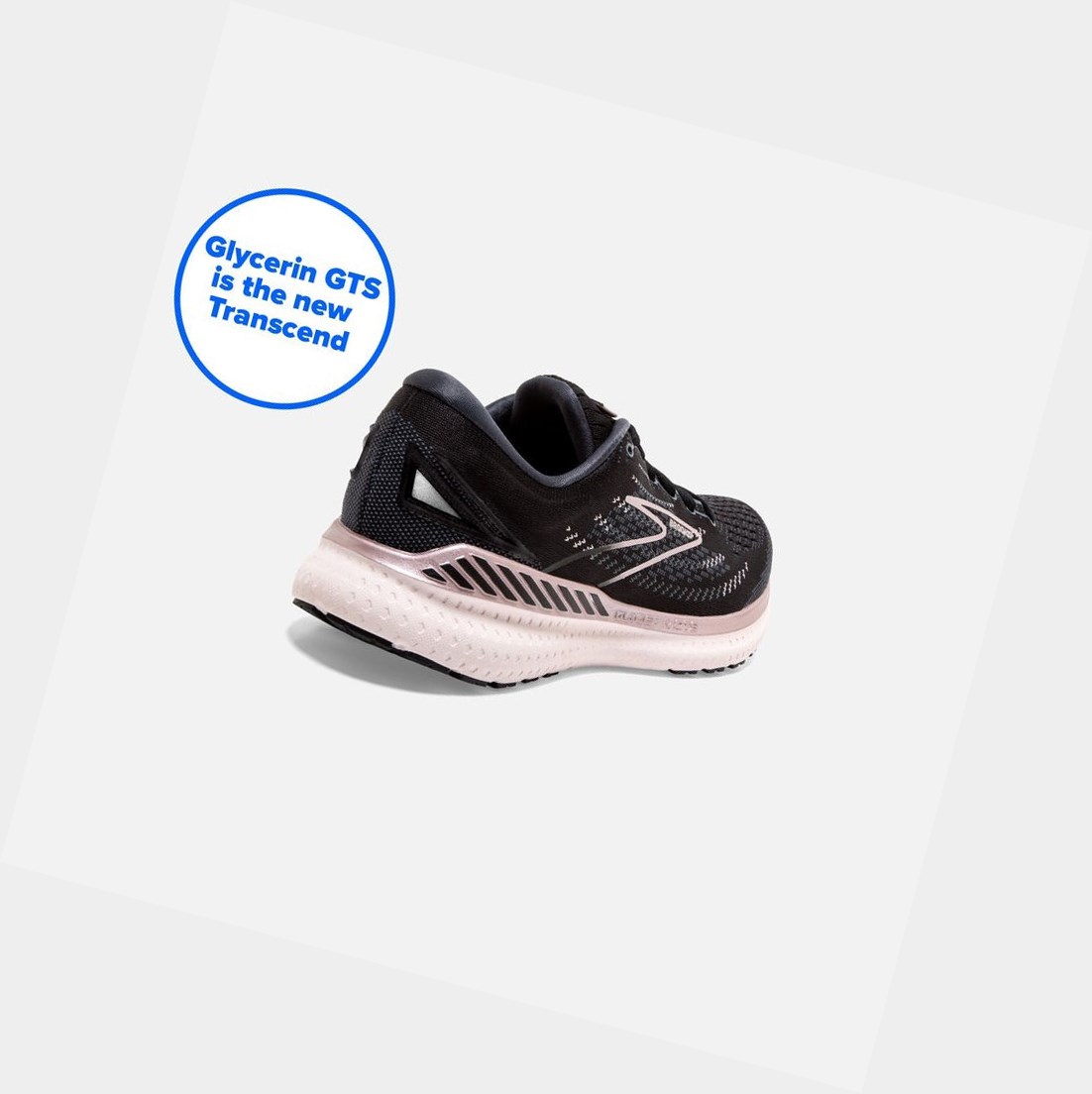 Scarpe Running Strada Donna Brooks Glycerin GTS 19 Nere | KSUITZ-809