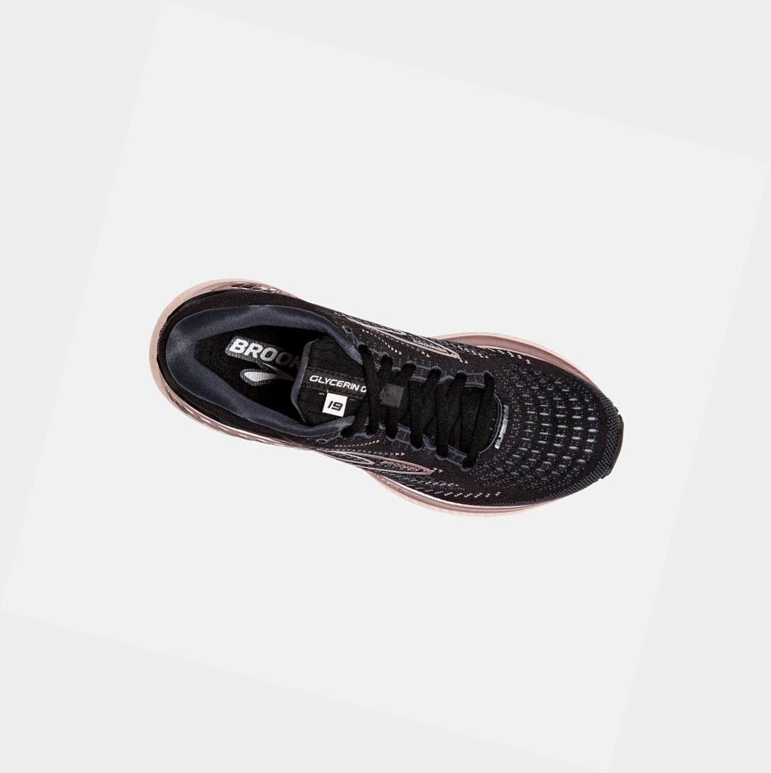 Scarpe Running Strada Donna Brooks Glycerin GTS 19 Nere | KSUITZ-809