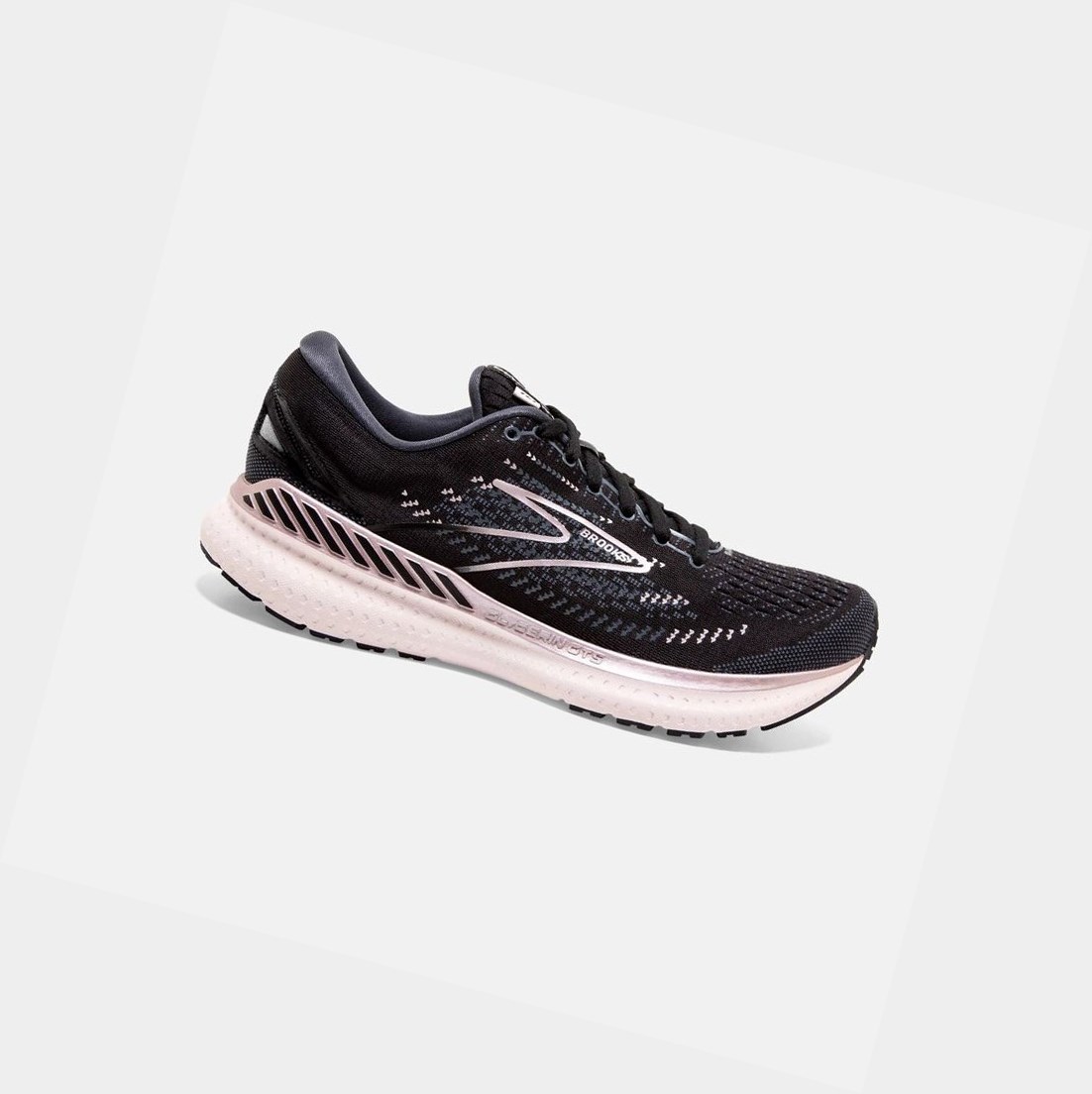 Scarpe Running Strada Donna Brooks Glycerin GTS 19 Nere | KSUITZ-809