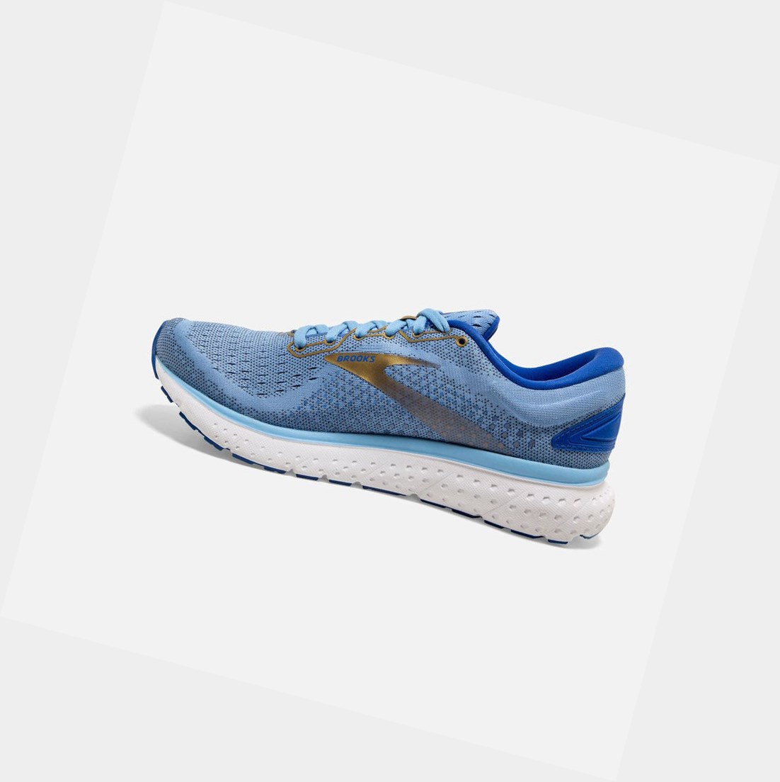 Scarpe Running Strada Donna Brooks Glycerin 18 Blu Oro | MAEJQN-645