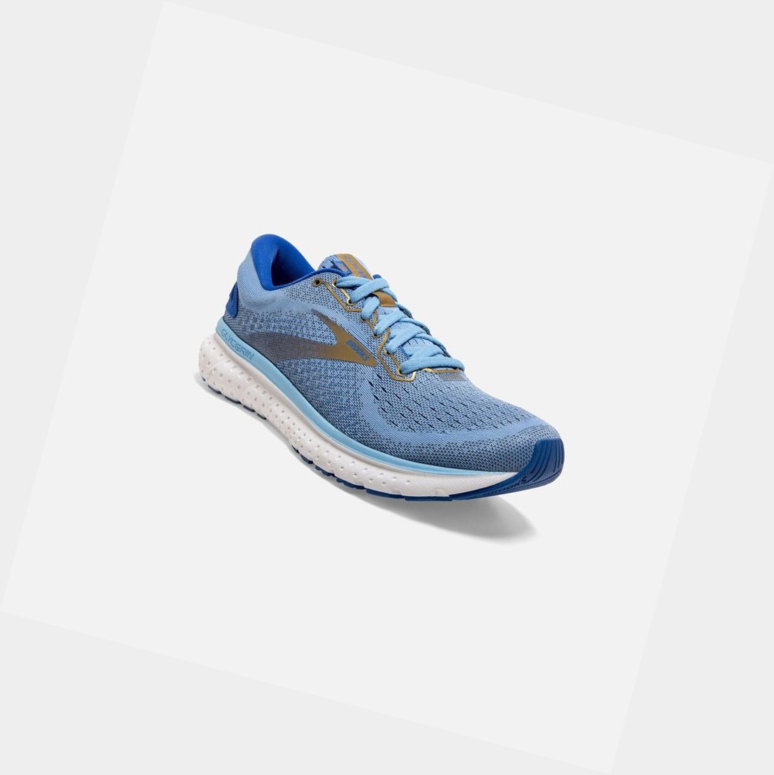 Scarpe Running Strada Donna Brooks Glycerin 18 Blu Oro | MAEJQN-645