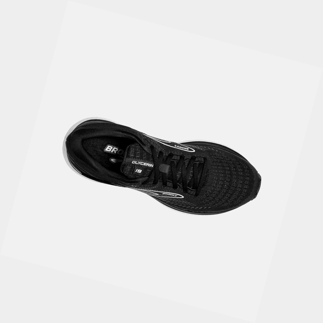 Scarpe Running Strada Donna Brooks Glycerin 19 Nere Bianche | ODBSKL-275