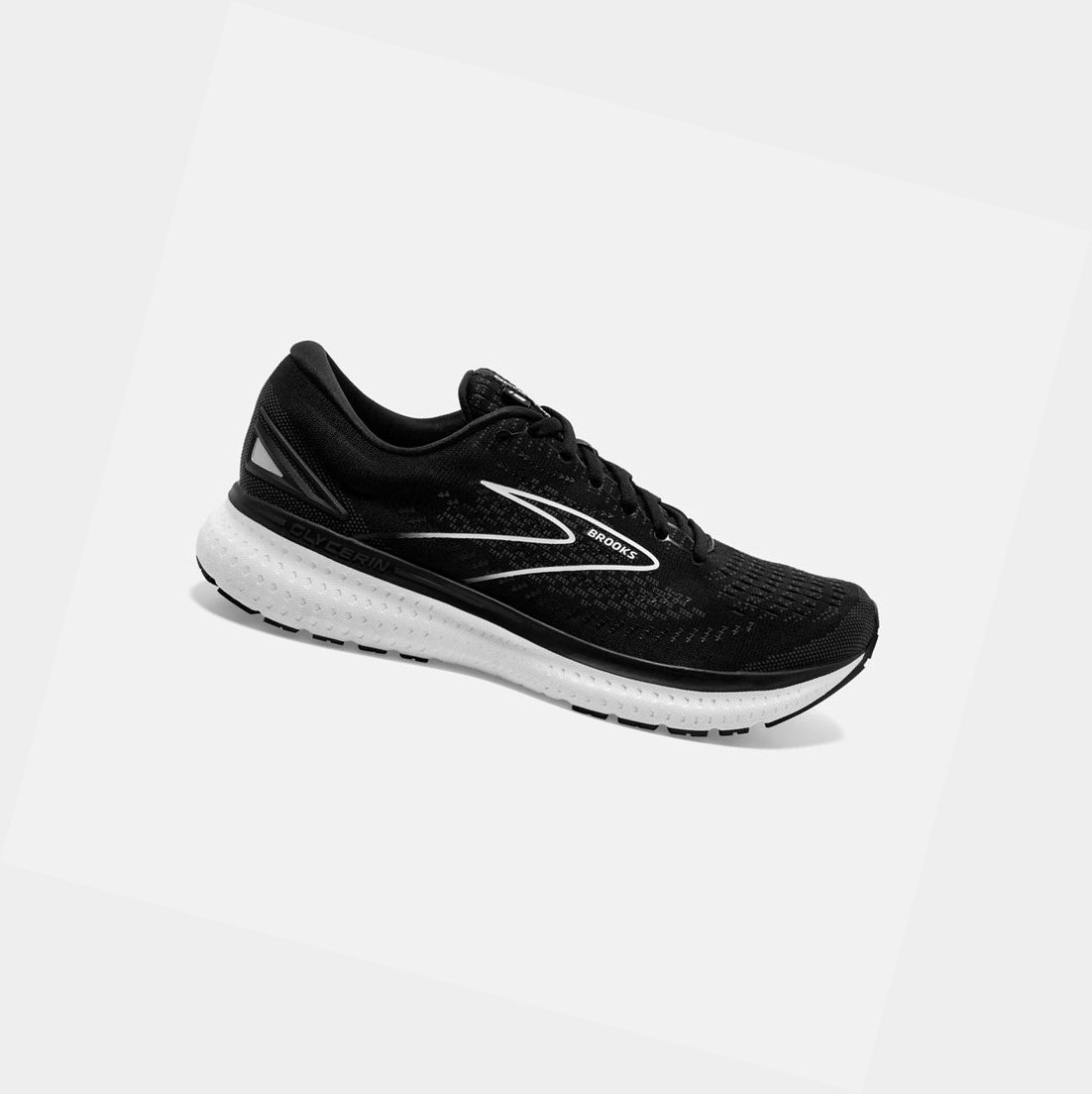 Scarpe Running Strada Donna Brooks Glycerin 19 Nere Bianche | ODBSKL-275
