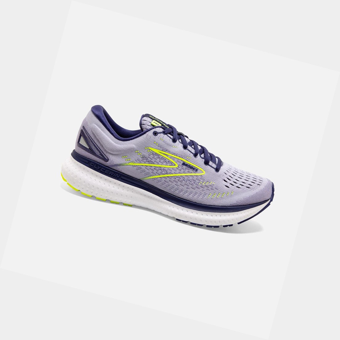 Scarpe Running Strada Donna Brooks Glycerin 19 Lavanda Blu | ORLZBC-716