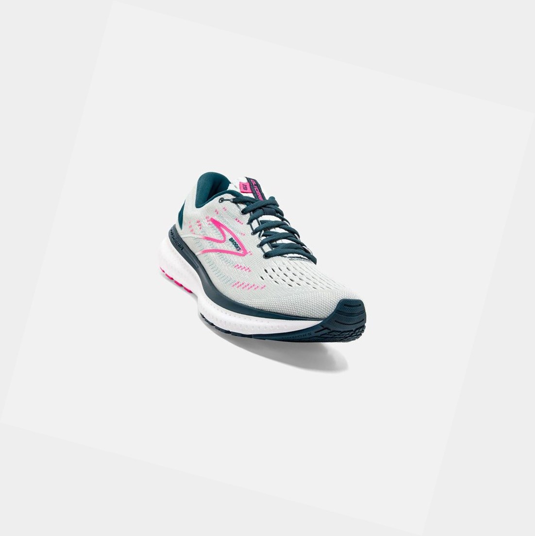 Scarpe Running Strada Donna Brooks Glycerin 19 Blu Marino Rosa | UYOVKF-296