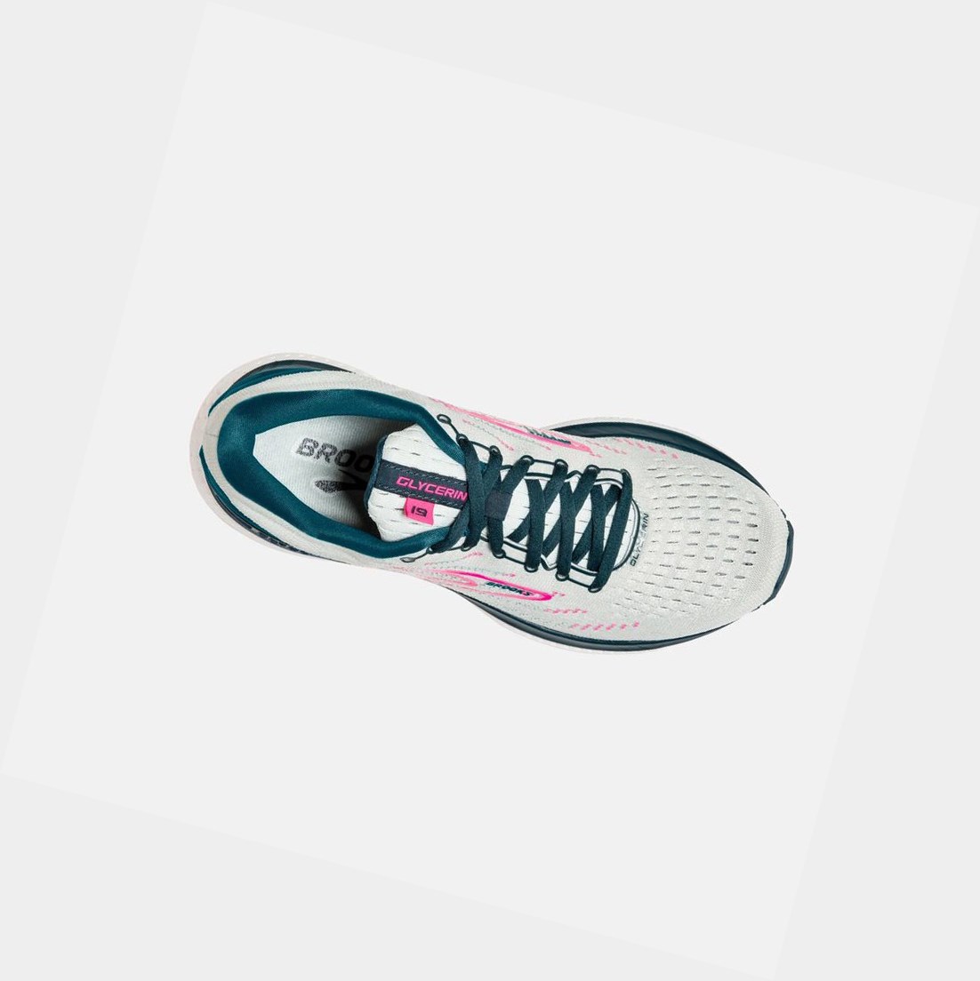 Scarpe Running Strada Donna Brooks Glycerin 19 Blu Marino Rosa | UYOVKF-296