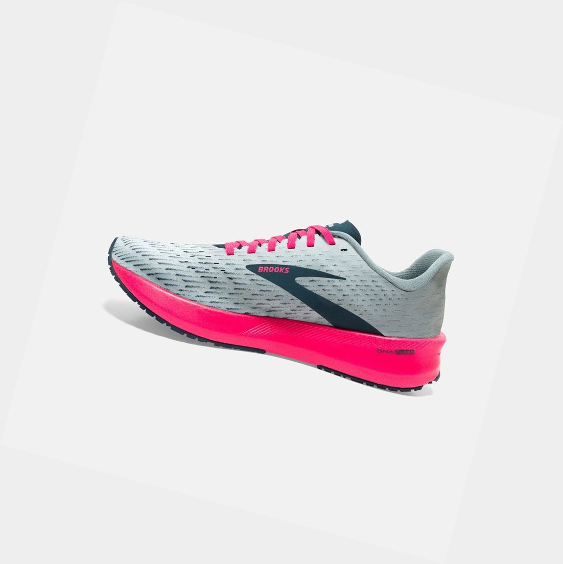 Scarpe Running Strada Donna Brooks Hyperion Tempo Blu Marino Rosa | XKOPVC-319