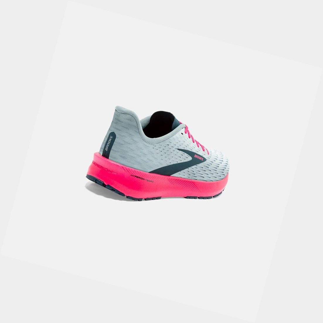 Scarpe Running Strada Donna Brooks Hyperion Tempo Blu Marino Rosa | XKOPVC-319