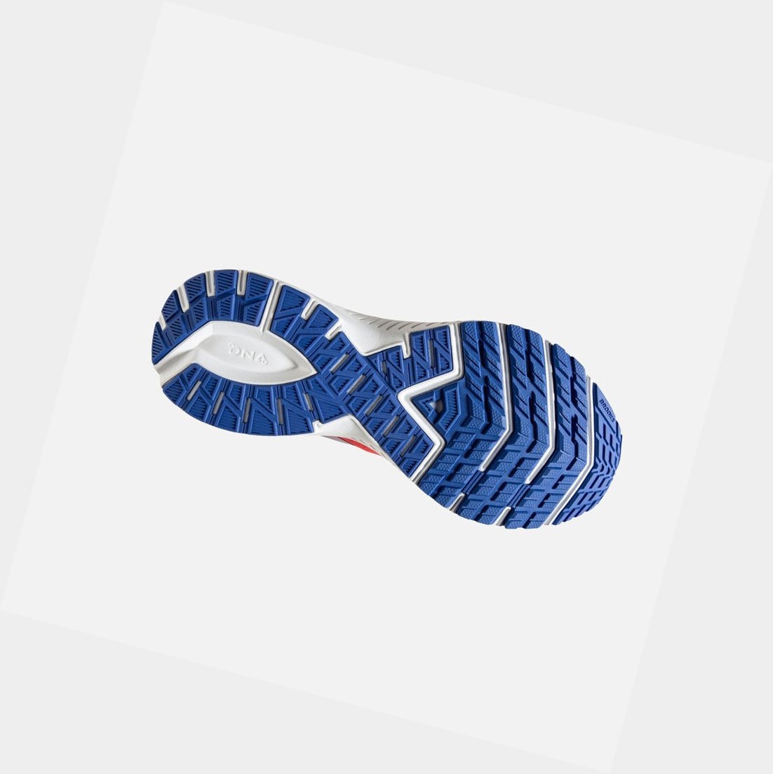Scarpe Running Strada Donna Brooks Launch 7 Corallo Bordeaux Blu | CTPFXH-165