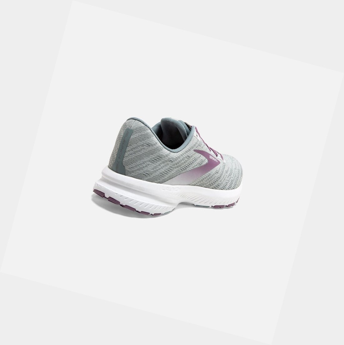 Scarpe Running Strada Donna Brooks Launch 7 Antarctica / Lead / Grape | CYOXQG-376