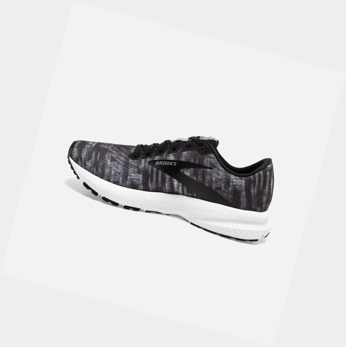 Scarpe Running Strada Donna Brooks Launch 7 Nere Grigie Bianche | DBIKQH-201