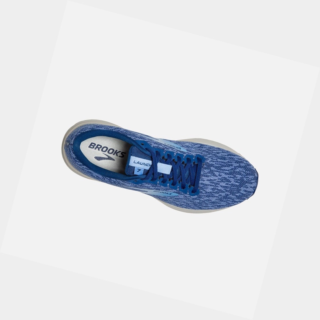 Scarpe Running Strada Donna Brooks Launch 7 Blu Blu | DETHNA-913