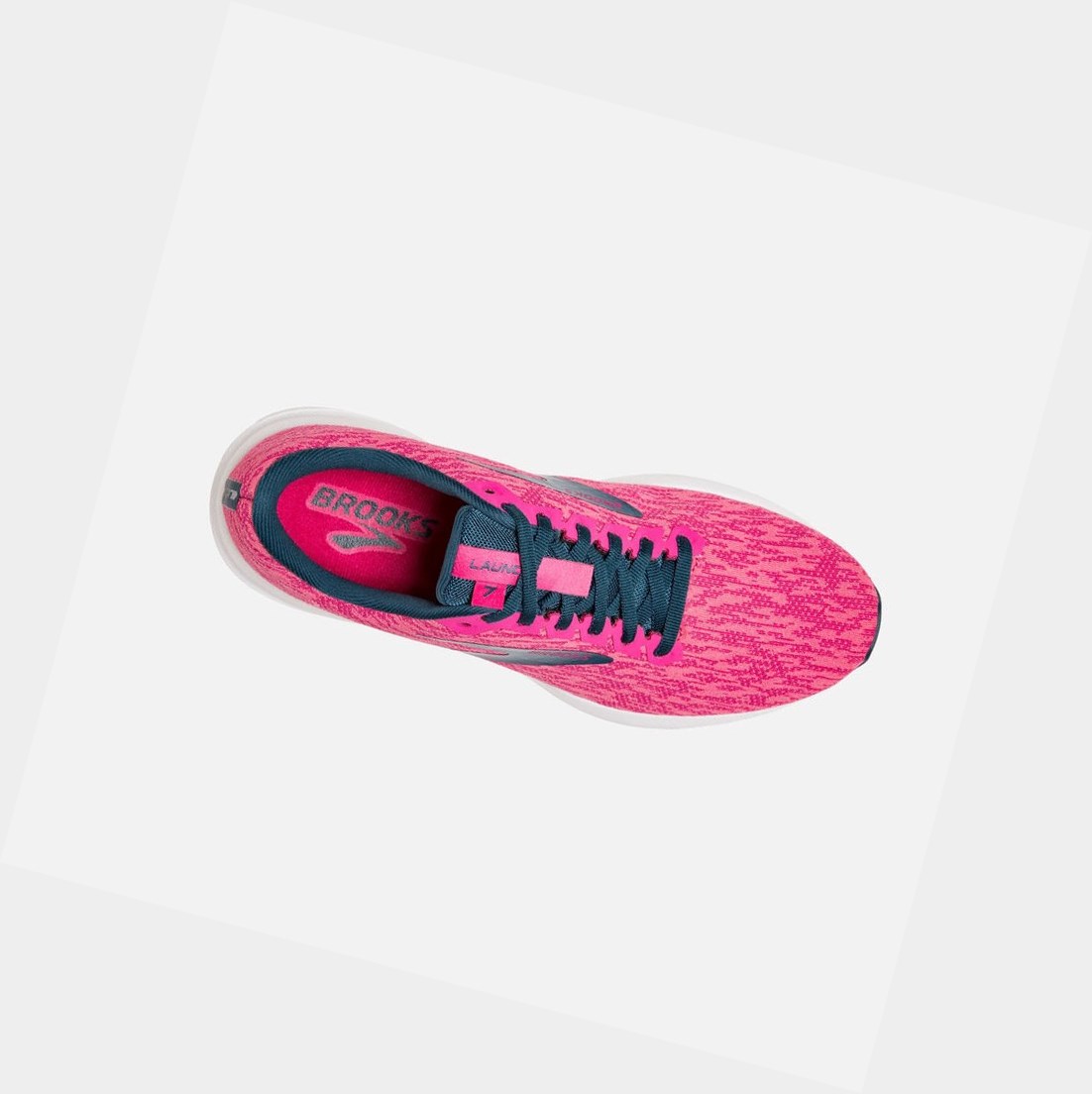Scarpe Running Strada Donna Brooks Launch 7 Rosa | DISTGJ-072