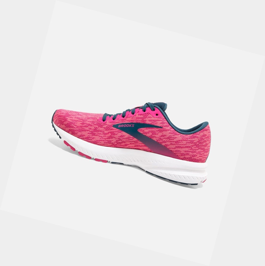 Scarpe Running Strada Donna Brooks Launch 7 Rosa | DISTGJ-072