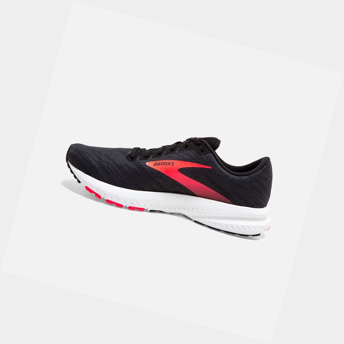 Scarpe Running Strada Donna Brooks Launch 7 Nere Corallo | EAPVTI-175