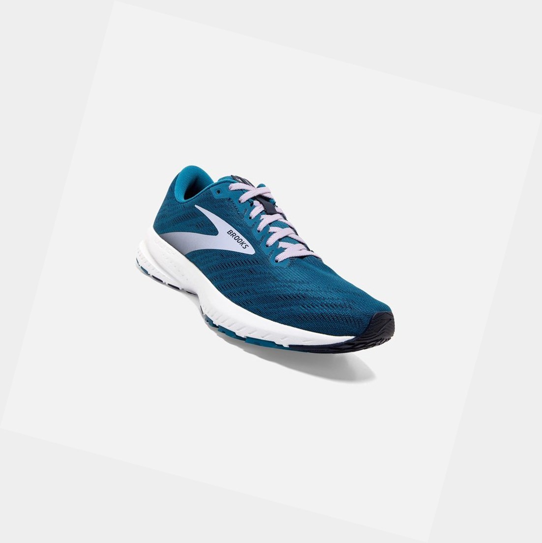 Scarpe Running Strada Donna Brooks Launch 7 Blu Viola | IUKQPY-017