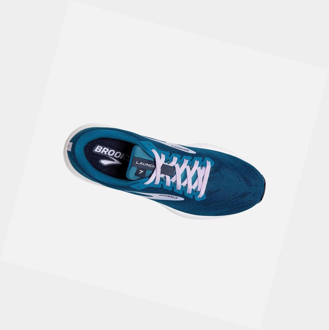Scarpe Running Strada Donna Brooks Launch 7 Blu Viola | IUKQPY-017