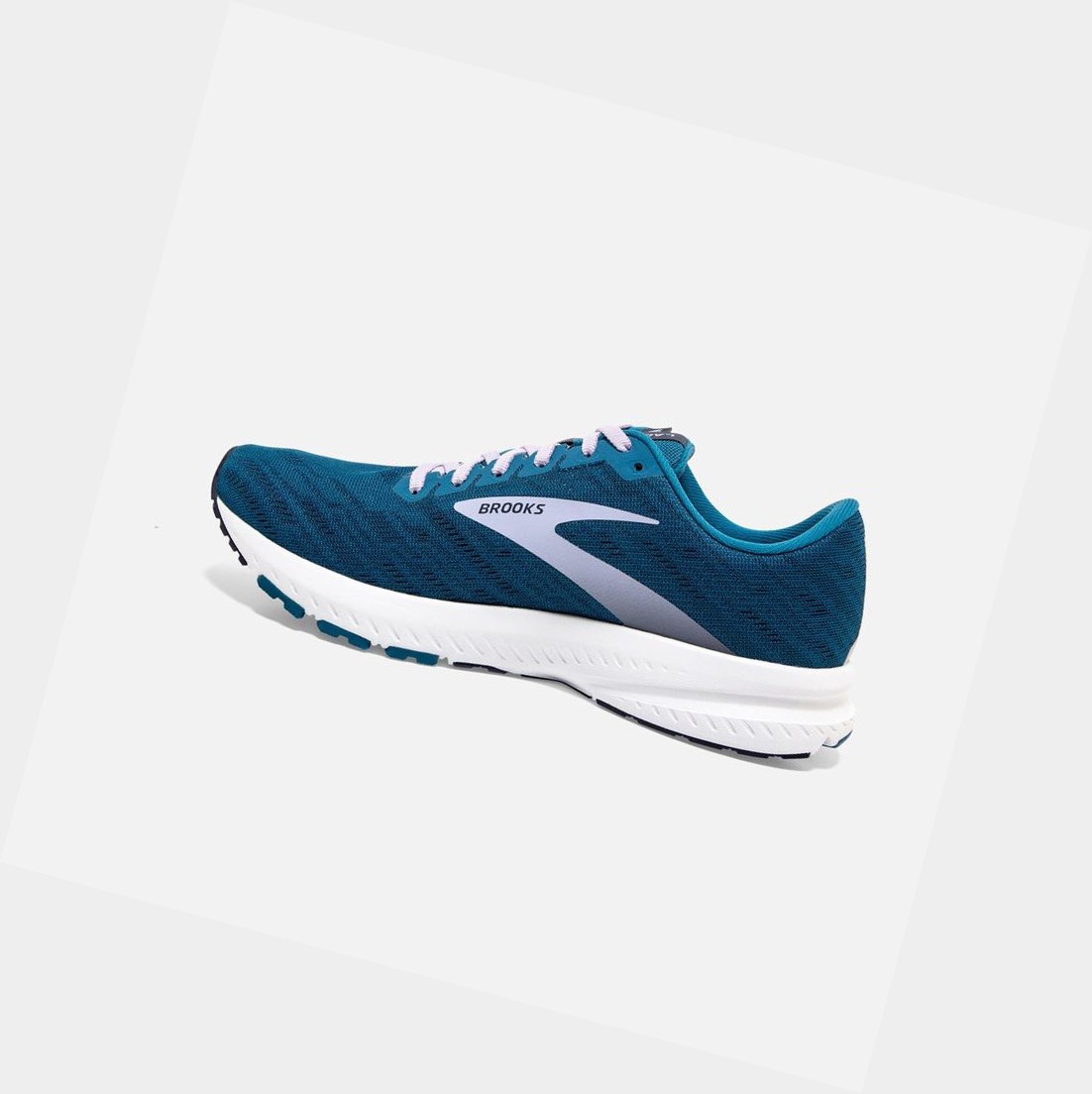 Scarpe Running Strada Donna Brooks Launch 7 Blu Viola | IUKQPY-017