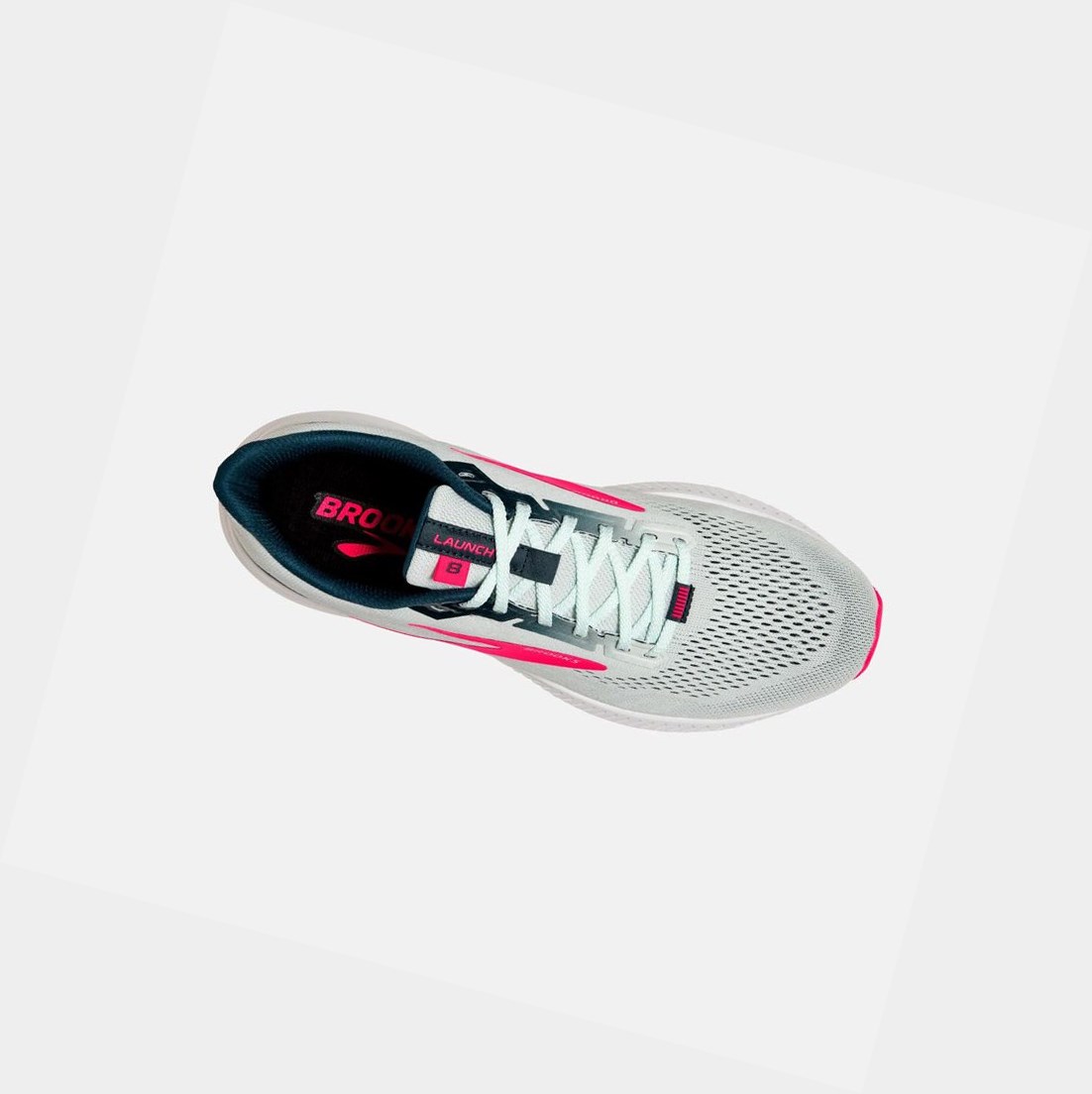 Scarpe Running Strada Donna Brooks Launch 8 Blu Marino Rosa | LYMXJA-435