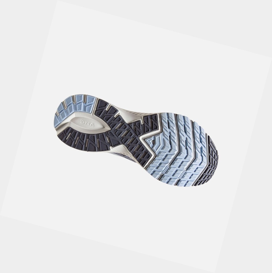 Scarpe Running Strada Donna Brooks Launch 7 Grigie Blu | NOLHZI-895