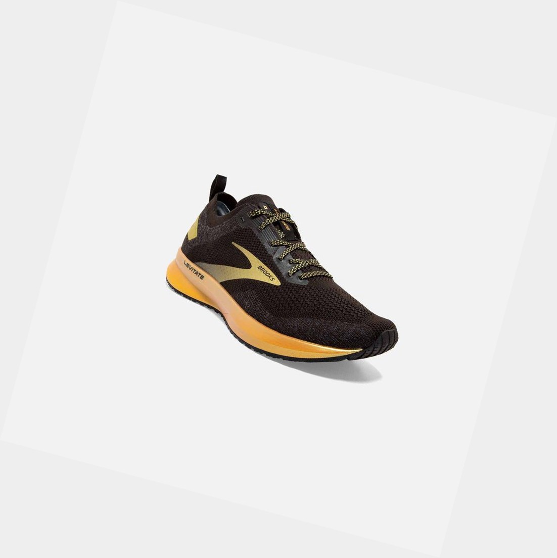 Scarpe Running Strada Donna Brooks Levitate 4 Nere Oro | ILPWJR-518