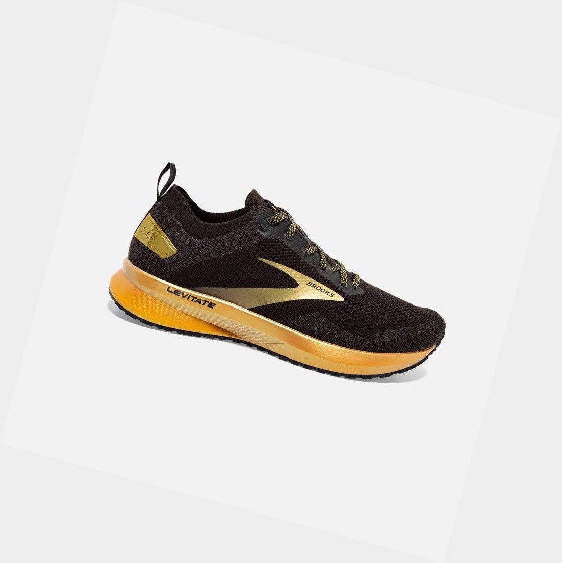 Scarpe Running Strada Donna Brooks Levitate 4 Nere Oro | ILPWJR-518