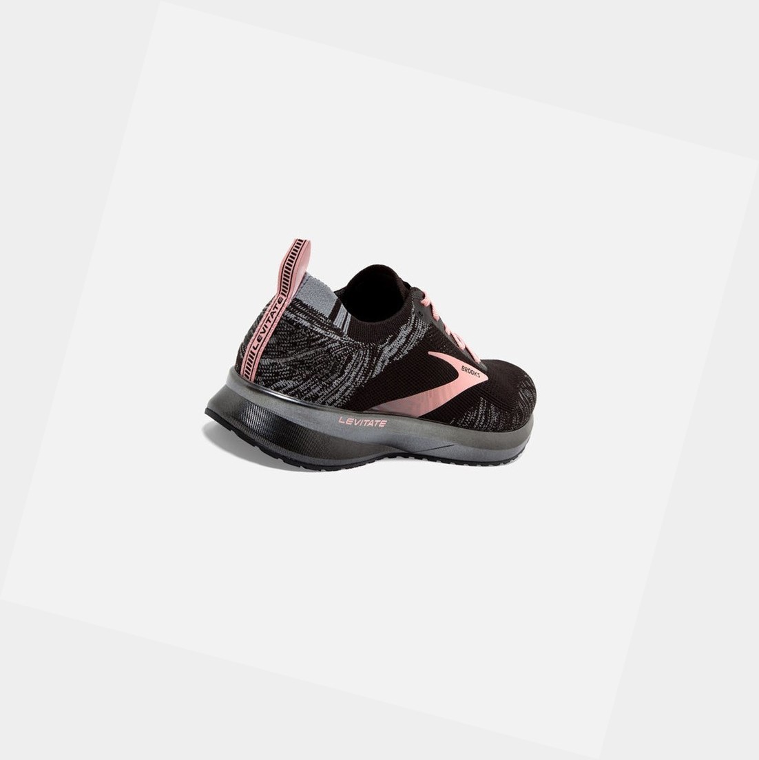 Scarpe Running Strada Donna Brooks Levitate 4 Nere Grigie Corallo | TELNHP-857