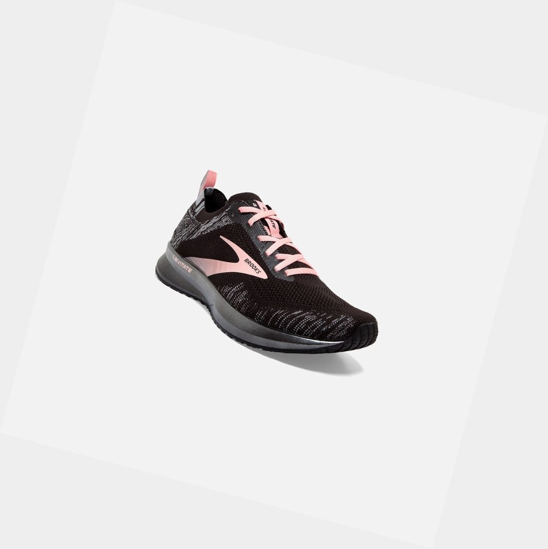 Scarpe Running Strada Donna Brooks Levitate 4 Nere Grigie Corallo | TELNHP-857