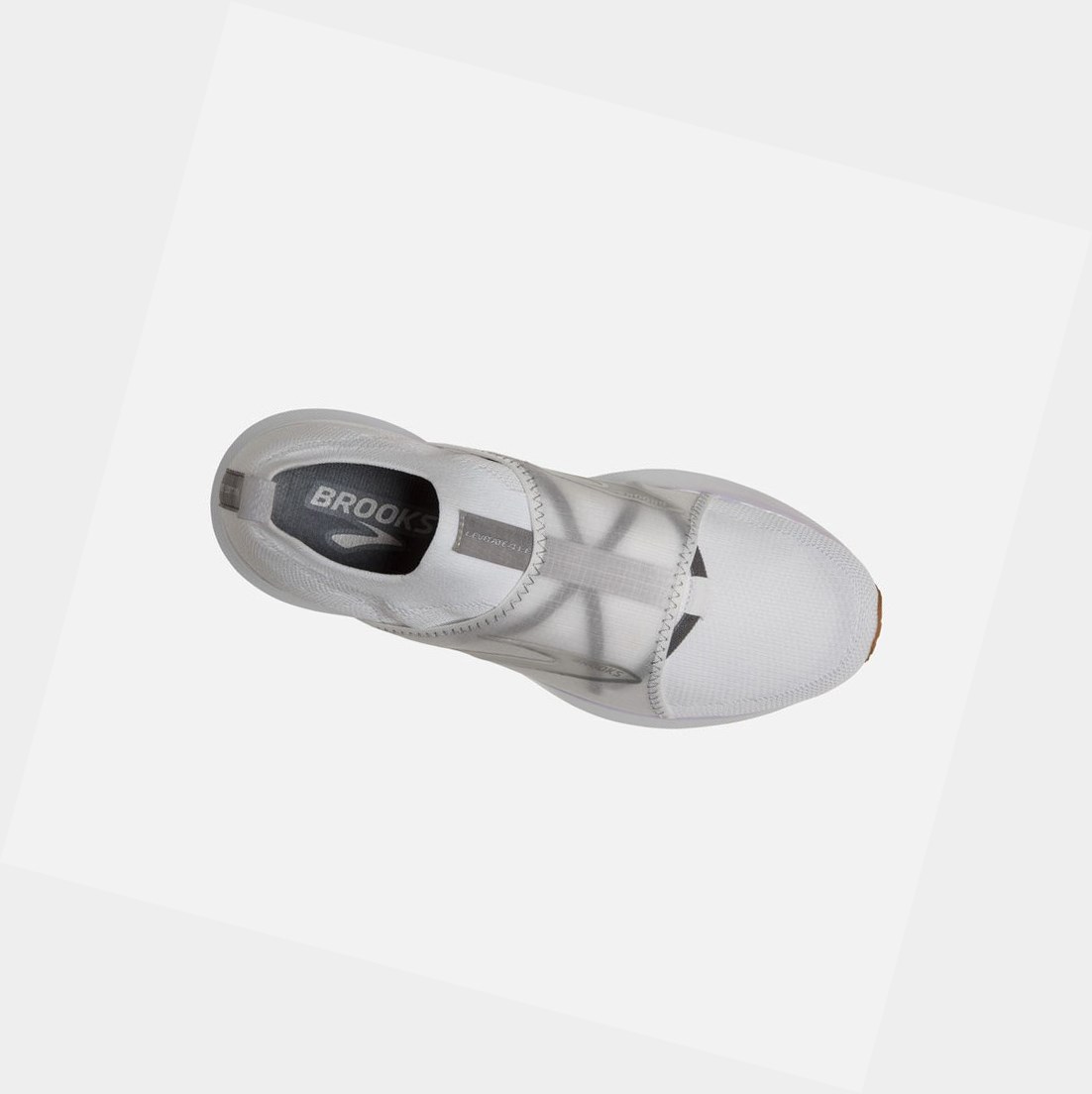 Scarpe Running Strada Donna Brooks Levitate 4 LE Bianche Argento | XJWANY-938