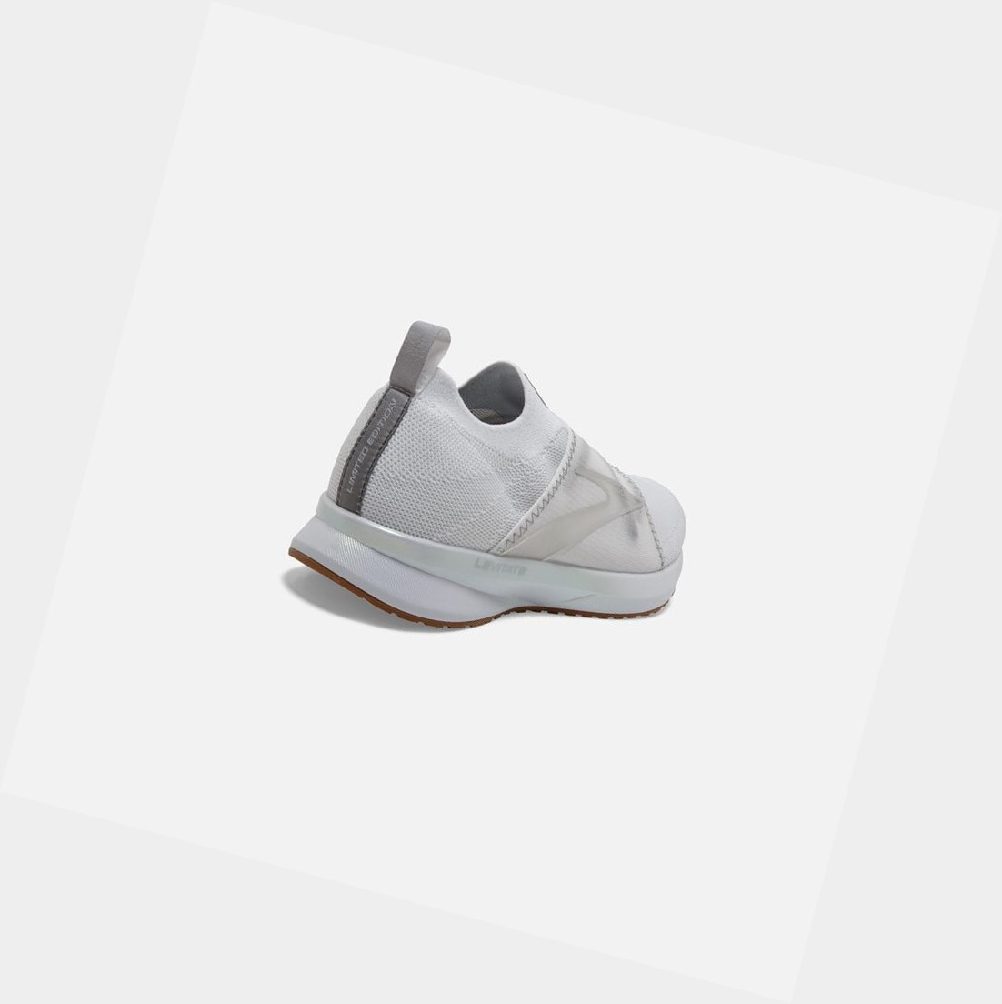 Scarpe Running Strada Donna Brooks Levitate 4 LE Bianche Argento | XJWANY-938