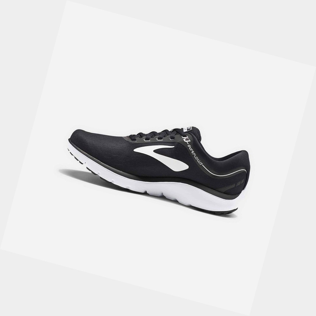 Scarpe Running Strada Donna Brooks PureFlow 7 Nere Bianche | FCSVHJ-397