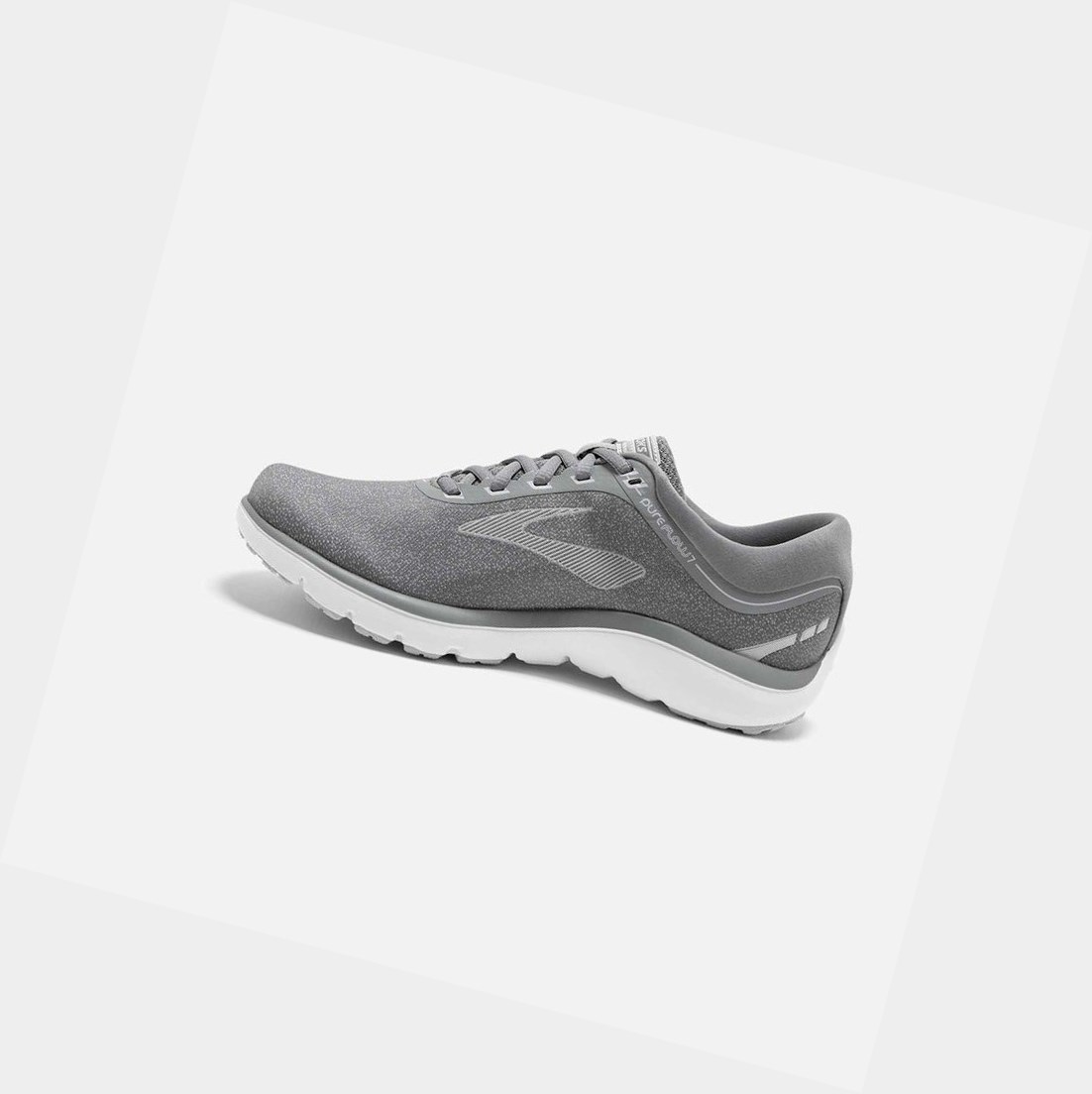Scarpe Running Strada Donna Brooks PureFlow 7 Grigie Bianche | FXLMBV-024