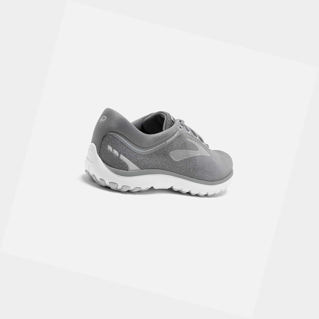 Scarpe Running Strada Donna Brooks PureFlow 7 Grigie Bianche | FXLMBV-024