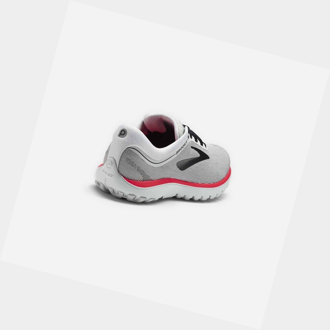 Scarpe Running Strada Donna Brooks PureFlow 7 Grigie Nere Rosa | WPLUTQ-324