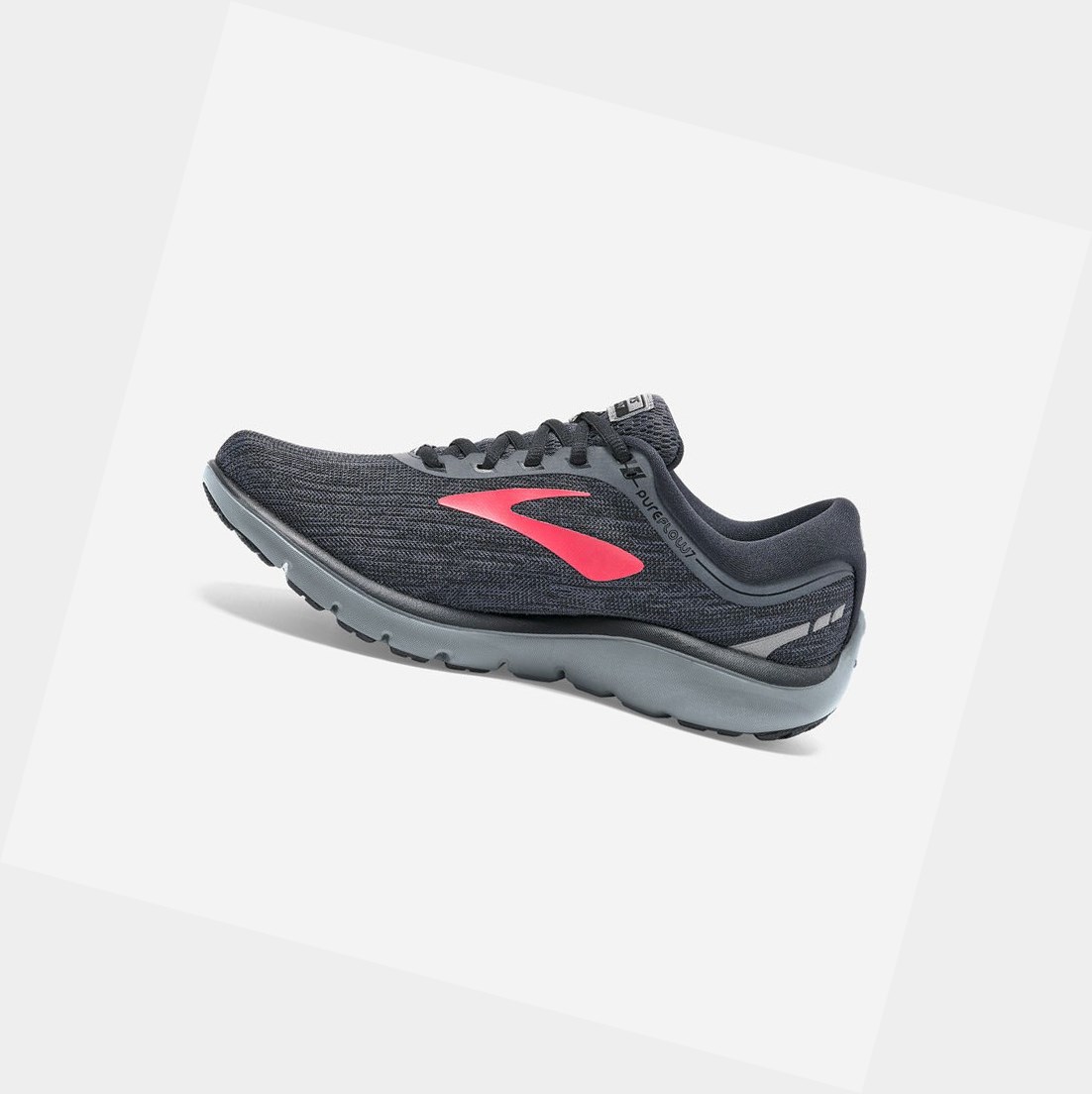 Scarpe Running Strada Donna Brooks PureFlow 7 Nere | YRPBCG-975