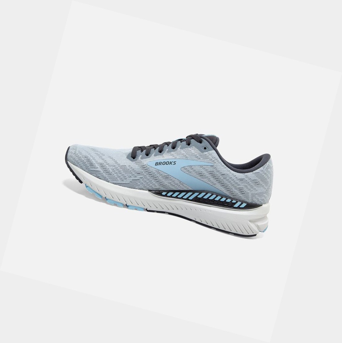 Scarpe Running Strada Donna Brooks Ravenna 11 Blu Chiaro Grigie | TIZWBE-578