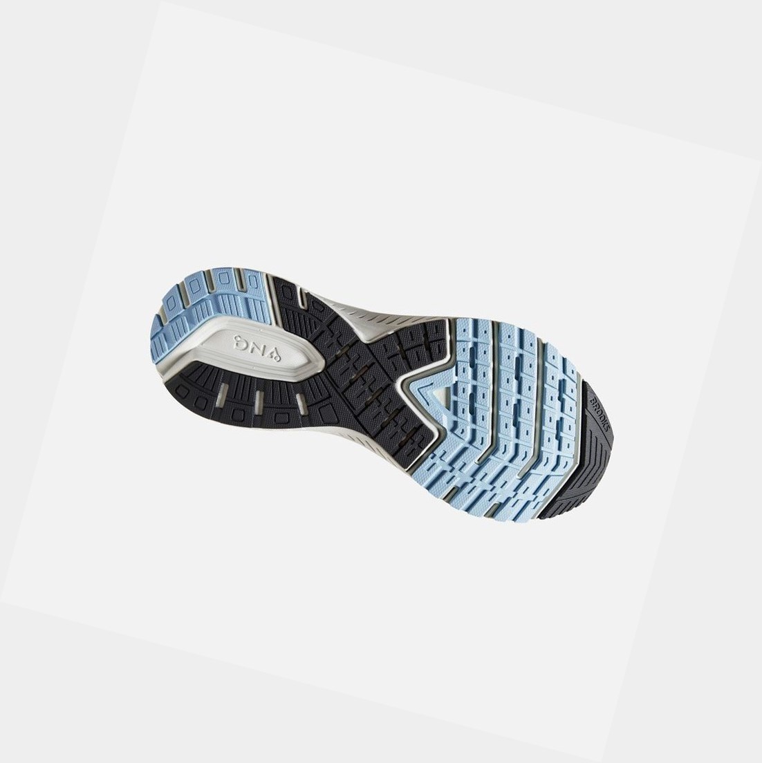 Scarpe Running Strada Donna Brooks Ravenna 11 Blu Chiaro Grigie | TIZWBE-578