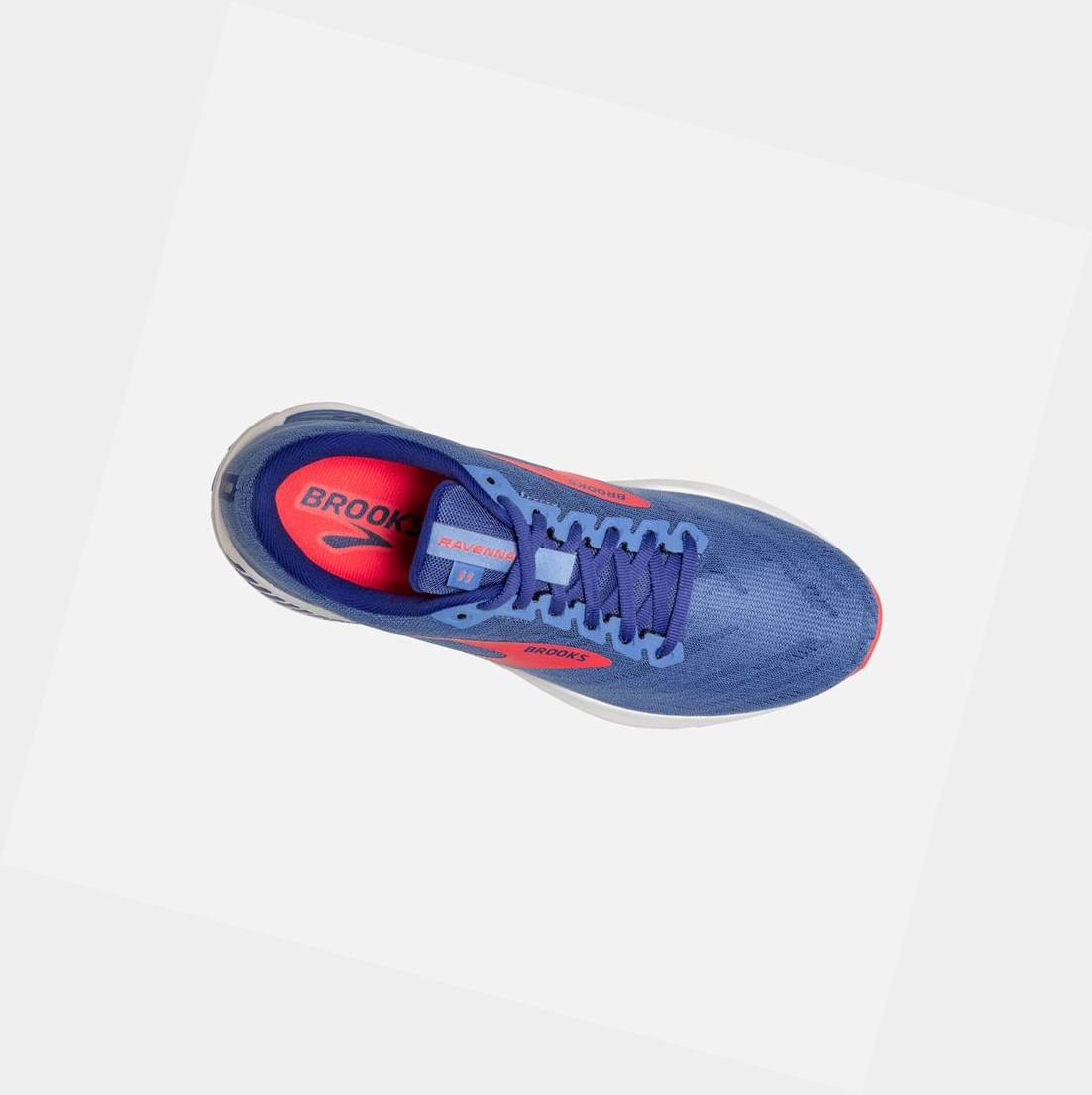 Scarpe Running Strada Donna Brooks Ravenna 11 Blu Corallo | ZVWIGL-390