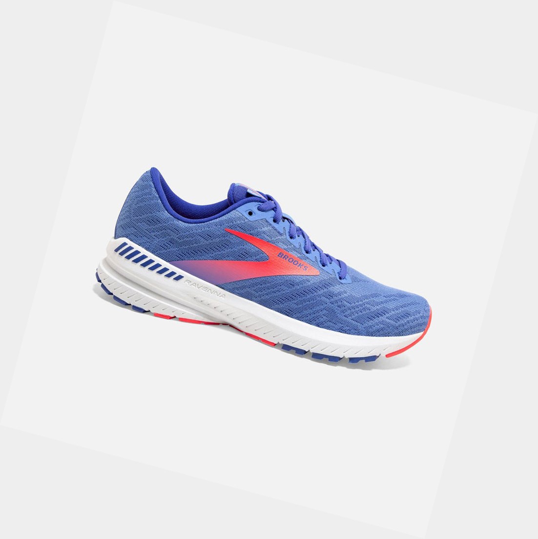 Scarpe Running Strada Donna Brooks Ravenna 11 Blu Corallo | ZVWIGL-390