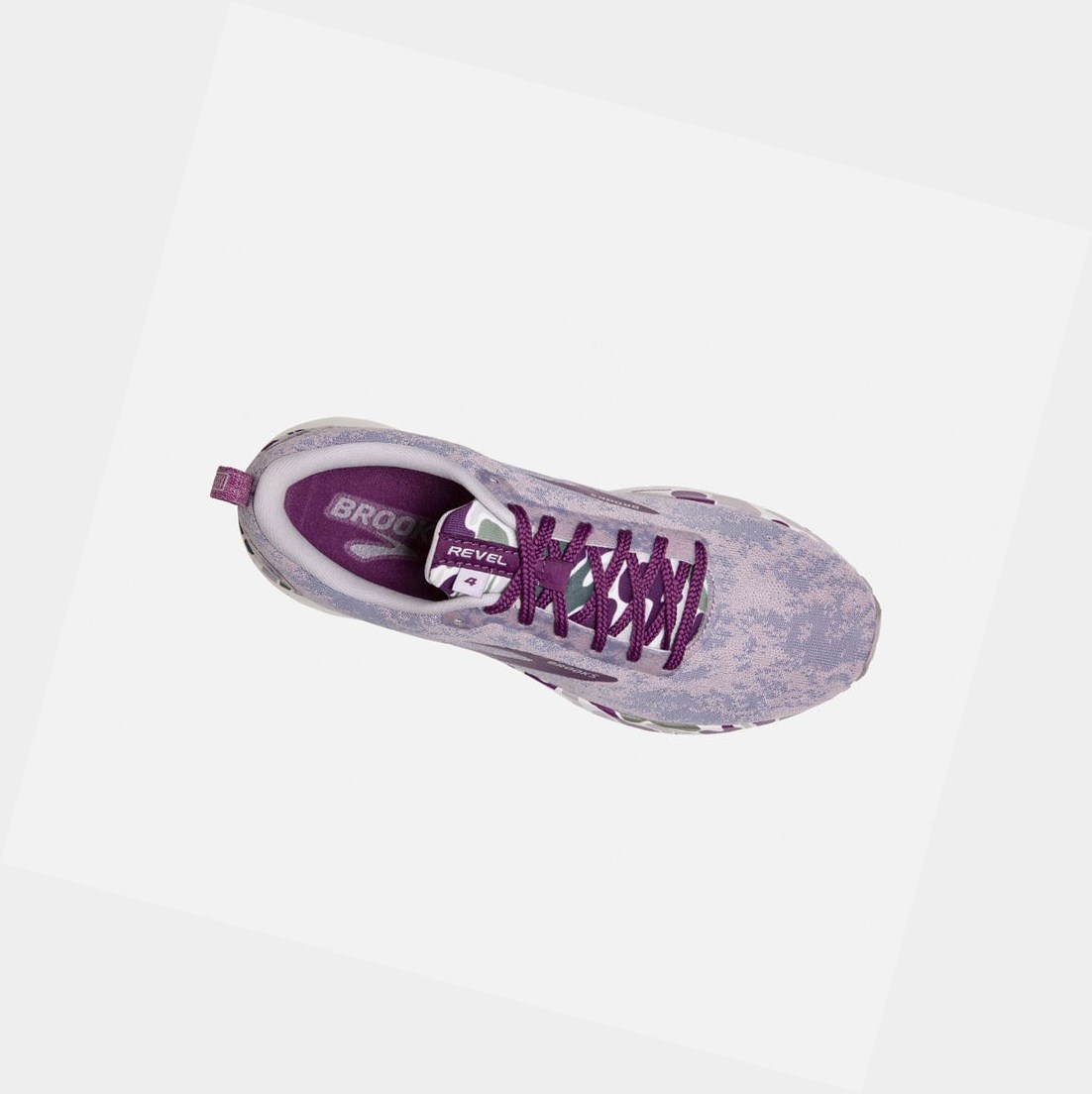 Scarpe Running Strada Donna Brooks Revel 4 Bianche | CLXGRM-935